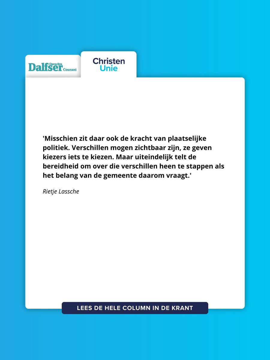 ChristenUnie Dalfsen tweet media