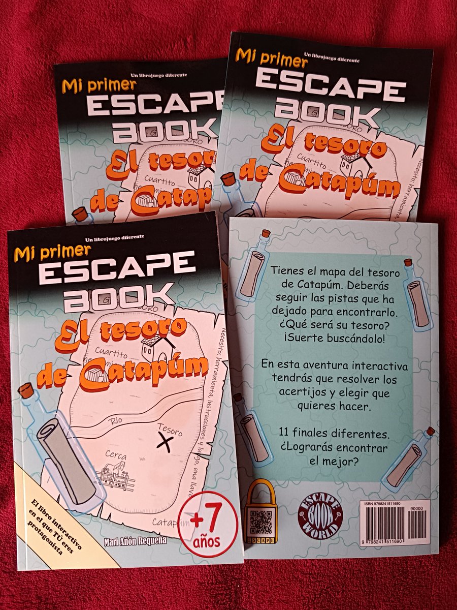 EscapeBookWorld's tweet photo. ¿Serás capaz de encontrar el tesoro de Catapúm?
¡Mucha suerte en la búsqueda!
Déjate seducir por los nuevos escape books para los más pequeños de la casa, con 11 finales diferentes y el interior a todo color.
https://t.co/BHVJz9cIj3
#libros #novedades #escapebook https://t.co/w5fVfa3bdL