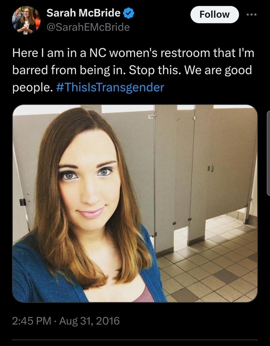 Fontybits1's tweet photo. Lovely "positive image" of a smirking toilet intruder right here. https://t.co/UldwKXtfJp