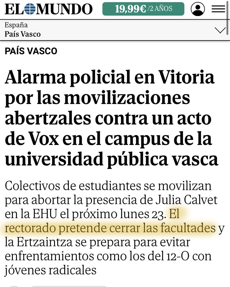 ¿Alarma policial?
¿Cerrar las universidades?