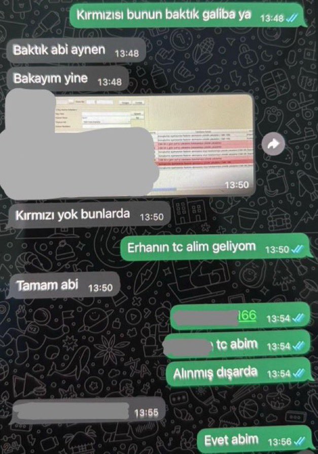 metropolmedya_'s tweet photo. Casperler çetesine bilgi sızdıran polis ve adliye katiplerinin çete üyeleriyle yazışmaları ortaya çıktı.

-... araması var mı yok mu sana zahmet.
+Temiz abi.
-Sana ödeme çıktım.

(CNN Türk) https://t.co/HPzsmMtWVM
