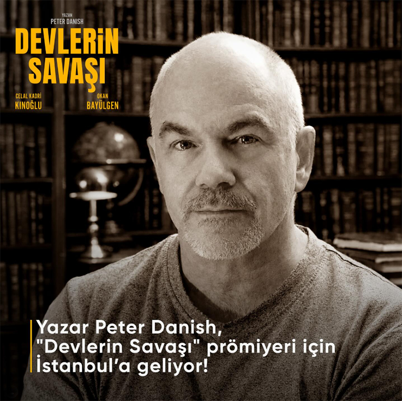 Ödüllü Amerikalı yazar, yönetmen ve besteci Peter Danish, “Devlerin Savaşı” oyununun prömiyeri için İstanbul’a geliyor!🎭