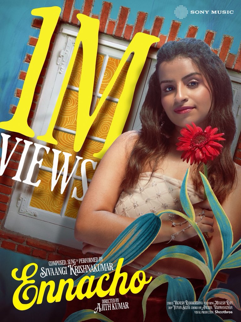 More than A MILLION ORGANIC LOVE for <a href="/sivaangi_k/">Sivaangi Krishnakumar</a> ‘s #Ennacho! 🥰

Fall in love yet again ❤️ ➡️youtu.be/6y9bcwDVHgk?si…