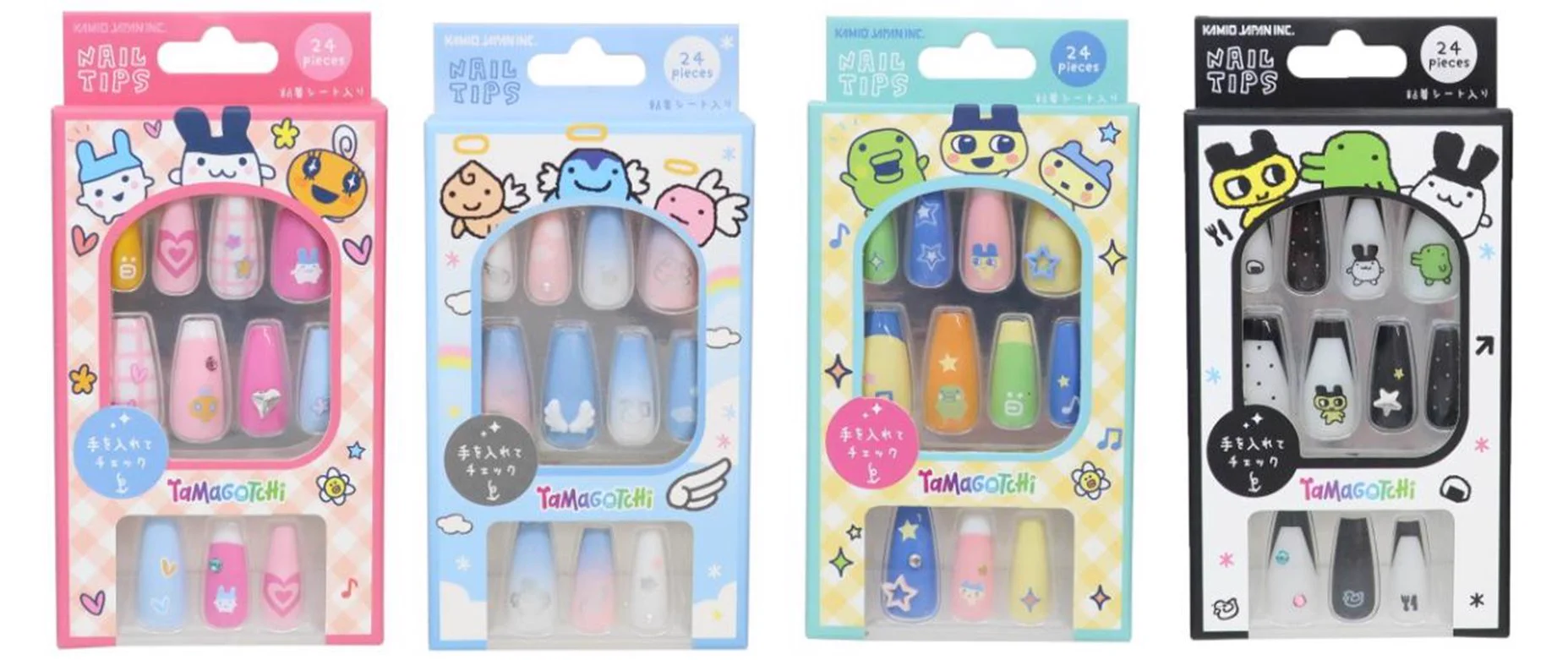 ごまだんごです カラフルネイルチップセット たまごっちグッズ情報 on X: 