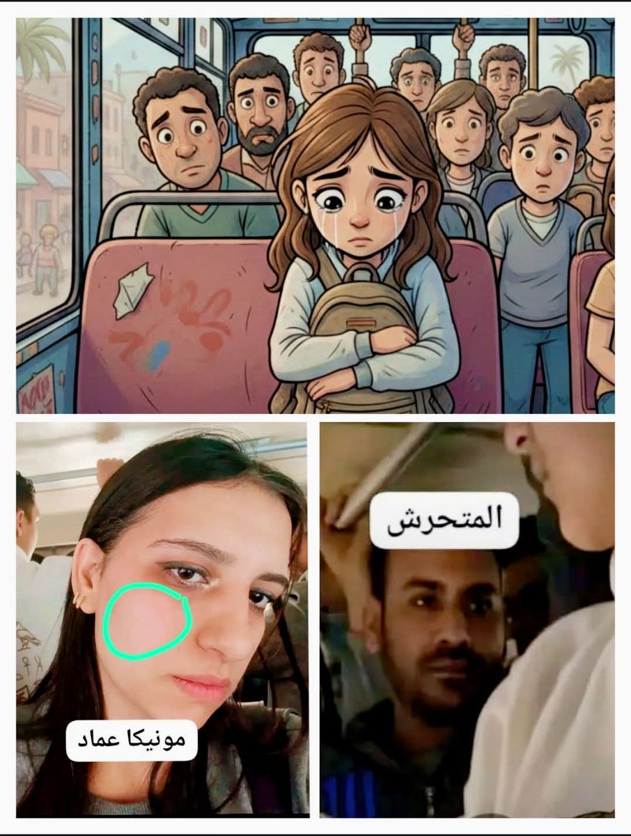 حادثه مونيكا كارثه بكل ما تحمله الكلمه من معني.. راجل يكرر يمد ايده علي واحده مافيش بينه وبينها اي معرفه سابقه .  وكمان ينعتها بدينها .. والناس متعملش اي حاجه وينزل عادي من الاتوبيس.. 
كل دا كارثه وصل ليها المجتمع المصري من عنف وتطرف وعنصريه احنا وصلنا للقاع