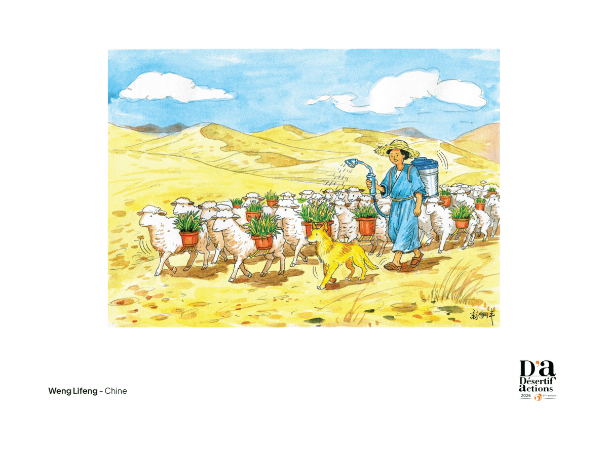 ngo_step's tweet photo. What would happen if there're no rangelands and pastures? Artists from all over the world depict this harsh reality in a global contest organizaed by @DesertifActions @IYRP2026 

See all of the illustrations: https://t.co/5gZ7oeeS5z https://t.co/ukFBGQaTPd