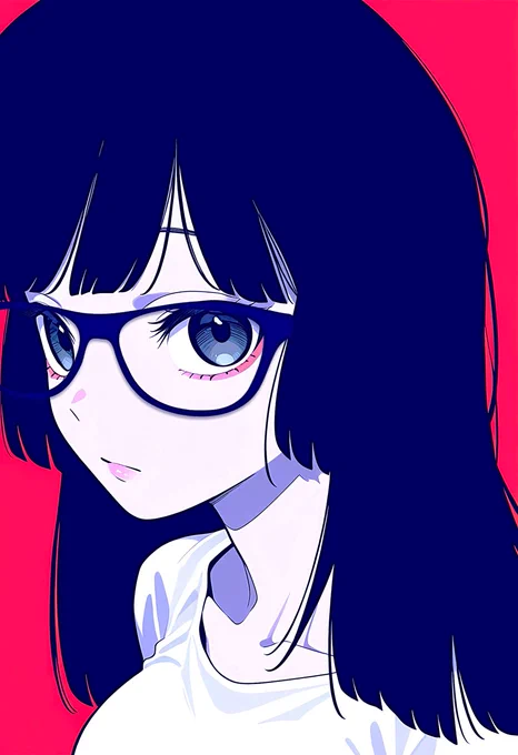 肌色絵が増えてますが、顔をじっくり表現したい日もあります。