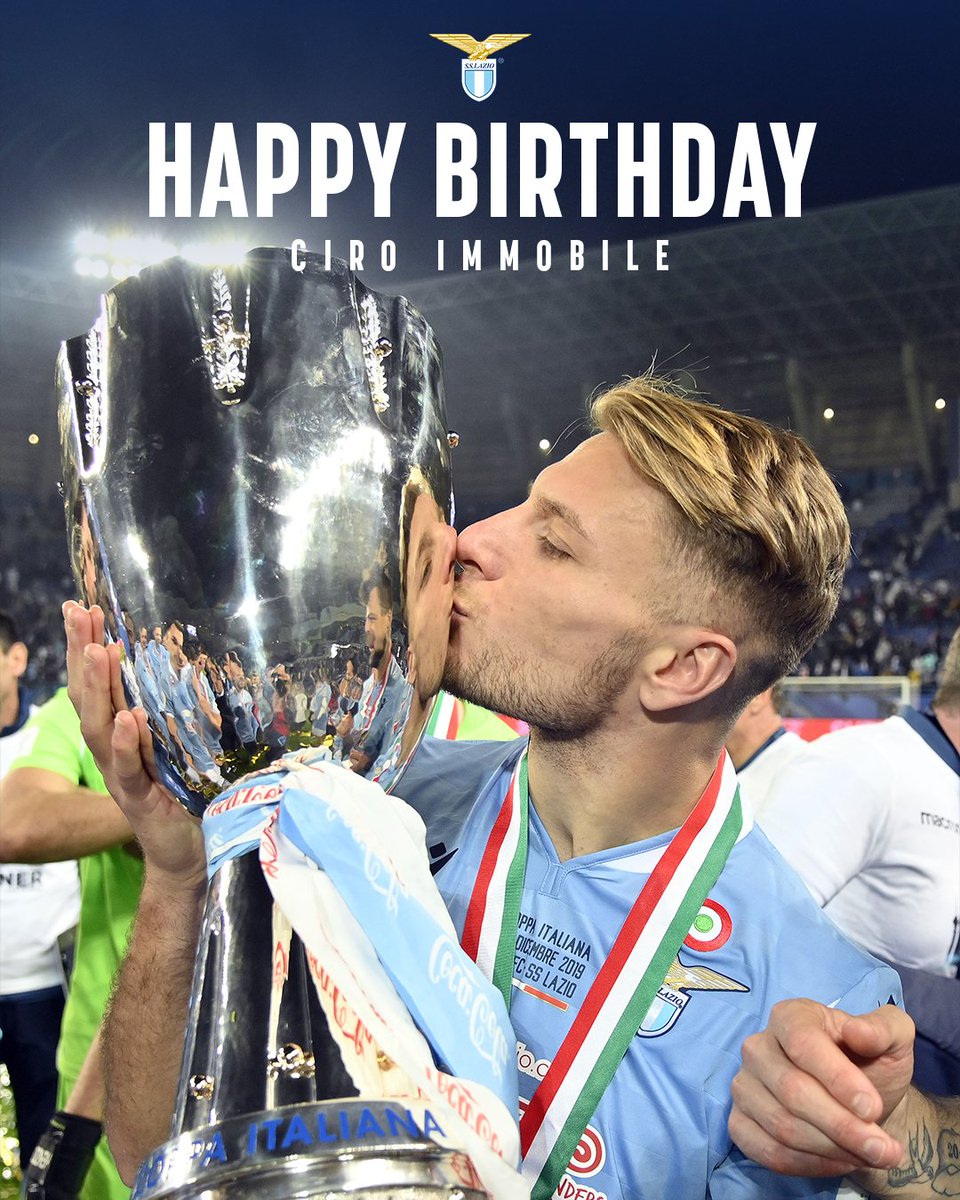 OfficialSSLazio's tweet photo. Buon compleanno, @ciroimmobile 👑🎂

#AvantiLazio https://t.co/Sn300sZZwG