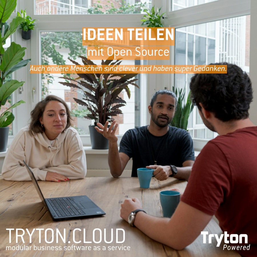 EIGENE IDEEN DANK OPEN SOURCE. Haben Sie eine Idee für Ihre Firma, so können Sie diese auch flexibel mit Ihrer Tryton Business Software umsetzen. Dank #iso25010.

tryton.cloud #trytoncloud #businesssoftware #tryton #opensource