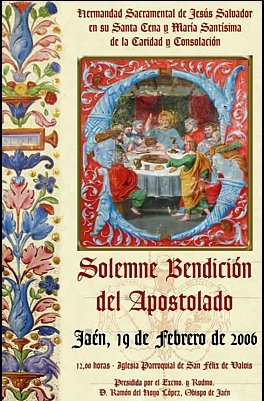 EFEMÉRIDES📅| EFEMÉRIDES | Hoy, 19 de febrero, se cumplen 20 años de la bendición del apostolado de nuestra Hermandad. 
  
En un emotivo acto, presidido por el Obispo de Jaén, por aquel entonces D. Ramón del Hoyo López, fue bendecido el conjunto escultórico del apostolado en las