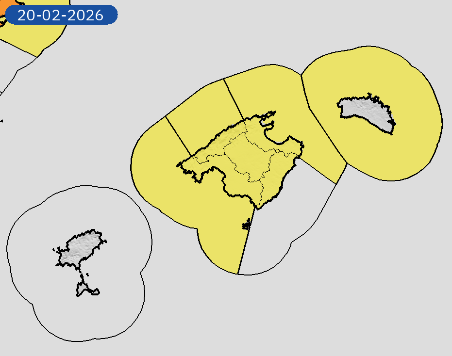 AEMET_Baleares's tweet photo. 19/02 11:30 AVISOS HOY Y MAÑANA | Illes Balears: costeros y vientos. Nivel máximo de aviso: naranja.
Actualizaciones en https://t.co/5xR91vsuMu https://t.co/4KWEGMtEsY