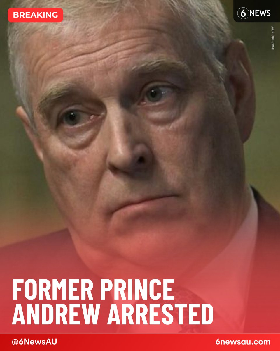#BREAKING 🚨 Andrew Mountbatten-Windsor has been arrested and is in custody on suspicion of misconduct in public office, according to the BBC and Sky News UK