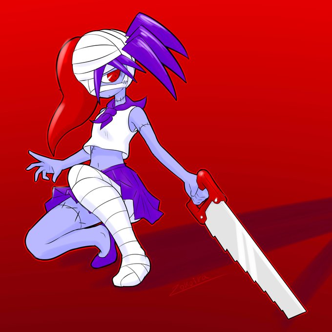 #自分で生み出した一次創作オリジナルキャラを流そう 
フランケン少女のキュリア
四つ腕ミュータントのフィフ
武装ゴスロリオートマタのミセル
の三人組がゾンビやマフィアと戦う創作「グロテクスガールズパーティー」というのをずっと温めている
いつかアクションゲームとして作りたい 