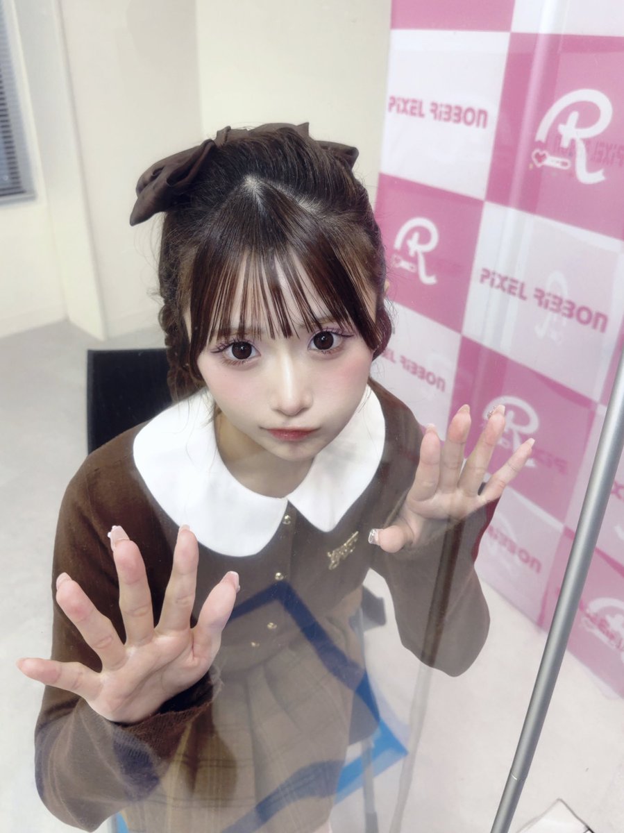 わたし以外見ちゃダメっていったよねー？(ᐢ. ̯.ᐢ) #PixelRibbon