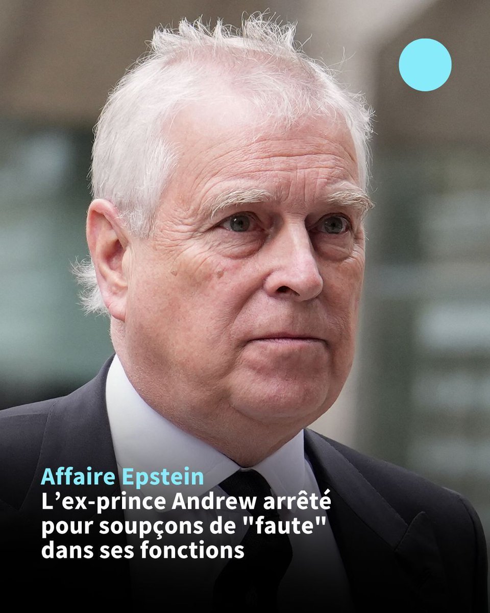L'ex-prince Andrew a été arrêté suite à des allégations de "faute dans l'exercice de fonctions officielles", a annoncé jeudi la police de Windsor, et des perquisitions ont actuellement lieu à deux adresses en Angleterre, en lien apparent avec ces accusations.