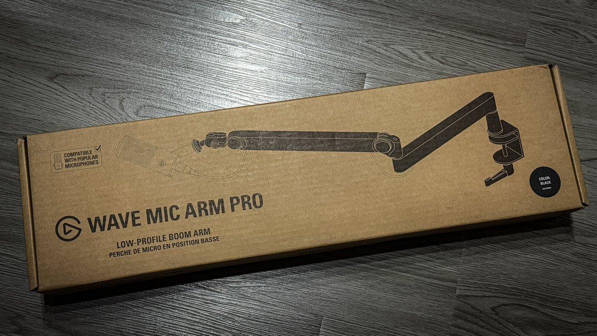 k_bou_9's tweet image. 最強のマイクアーム
Elgato"Wave Mic Arm Pro"きたよ🎙️
#Elgato