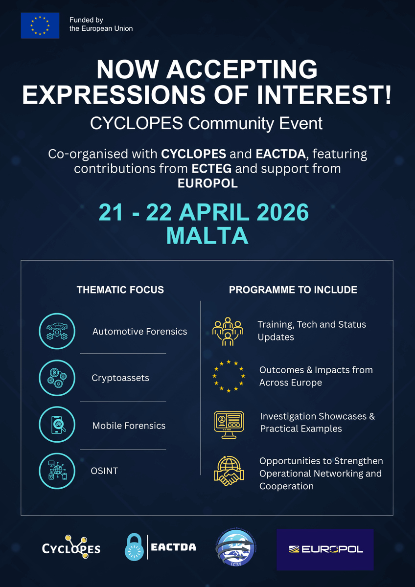 Cybercrime Law Enforcement Practitioners' Network tweet media
