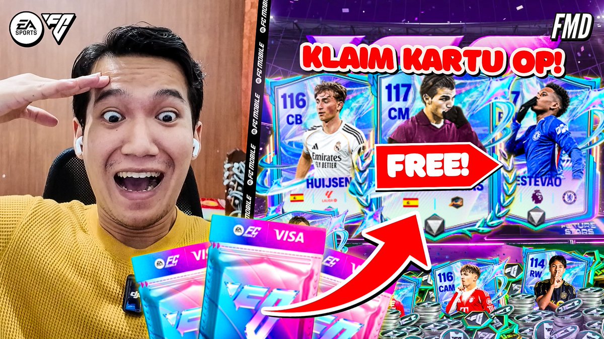 ALL IN Draft Demi Future Stars &amp; KLAIM Kartu OP?! ADA INDONESIA WOY! | FC Mobile Indonesia

🔗 youtu.be/JLiZ7afNTOk

All in kartu-kartu menarik di promo Future Stars! ⭐️ 

#FCMobile | #FCM26