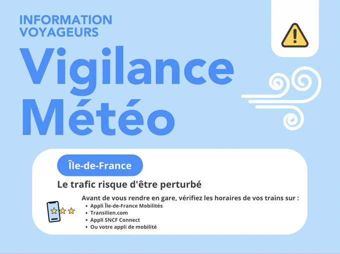 RERC_SNCF's tweet photo. ⚠️19/02 - Passage de la dépression Pedro dans notre région.

Par mesure de sécurité, les trains sont sans arrêts à partir de 20h entre Brétigny et Etampes sur le RER C. Un service de bus est mis en place. https://t.co/W1PjlSKCt6