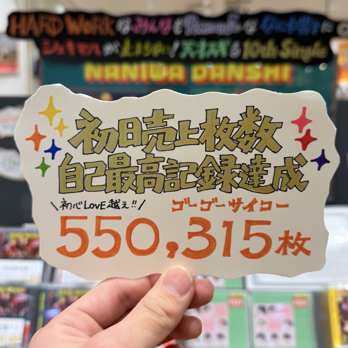 なにわ男子】 ✦・┈┈┈┈┈┈ 10th Single『HARD WORK』 初日売上