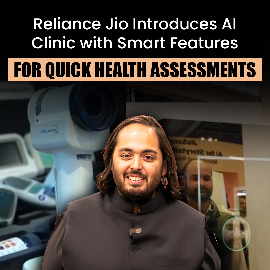 humanity_anant's tweet image. Reliance Jio introduces an AI-powered clinic for quick health assessments, revolutionizing healthcare accessibility. A step towards a healthier, more tech-driven future for all! 🏥💡

#RelianceJio #AIHealth #HealthcareInnovation #SmartHealthcare #TechForGood #HealthTech
