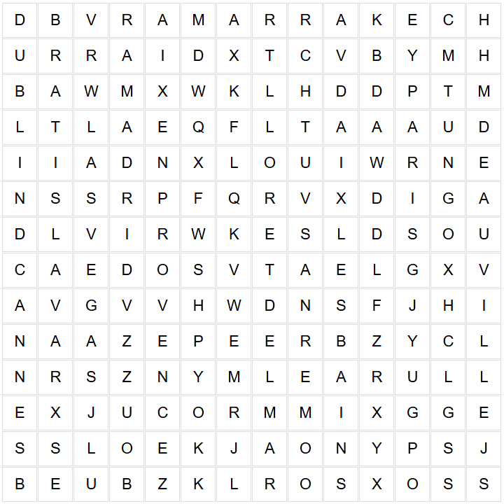 🧠 La ville où auront lieu les prochains tournois live de Winamax est cachée dans cette grille. Retrouvez-la !

🎁 5 tickets 10 € en jeu, tirage au sort vendredi 20/02 à 12h parmi les bonnes réponses.

✍️ RT + Follow et répondez à ce tweet avec votre pseudo Winamax.

ℹ️