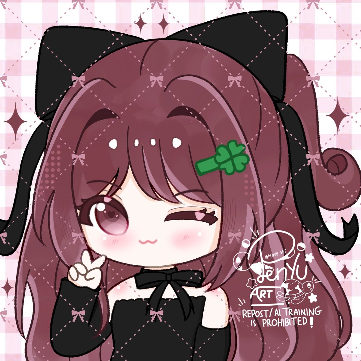 Half body chibi commission result°♡
Thank you so much for commissioning me! (*^ω^)ﾉ♡

my comms still available, please DM me or req on my VGen♡

VGen : vgen.co/penyu_art

#Commissionopen #VGencomm #zonauang