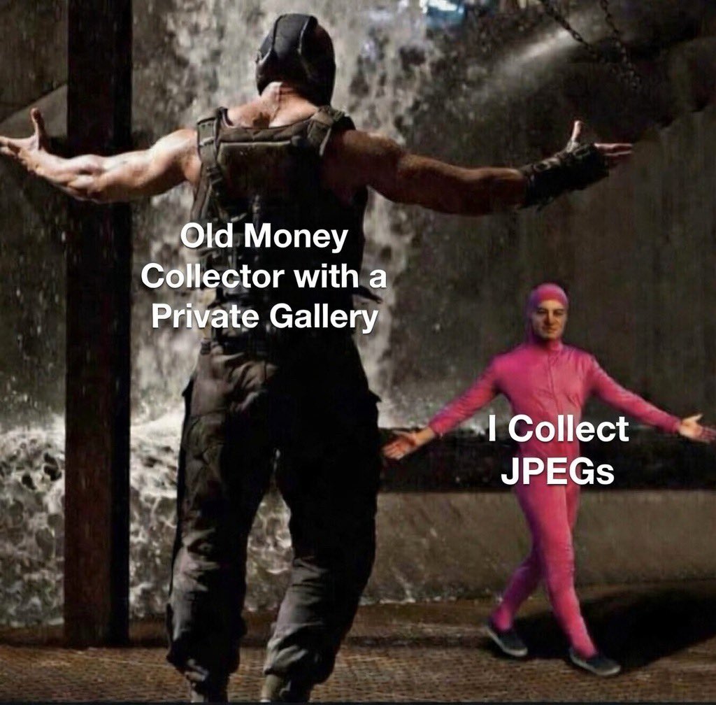 Old money collector at Gagosian opening asks what I collect.