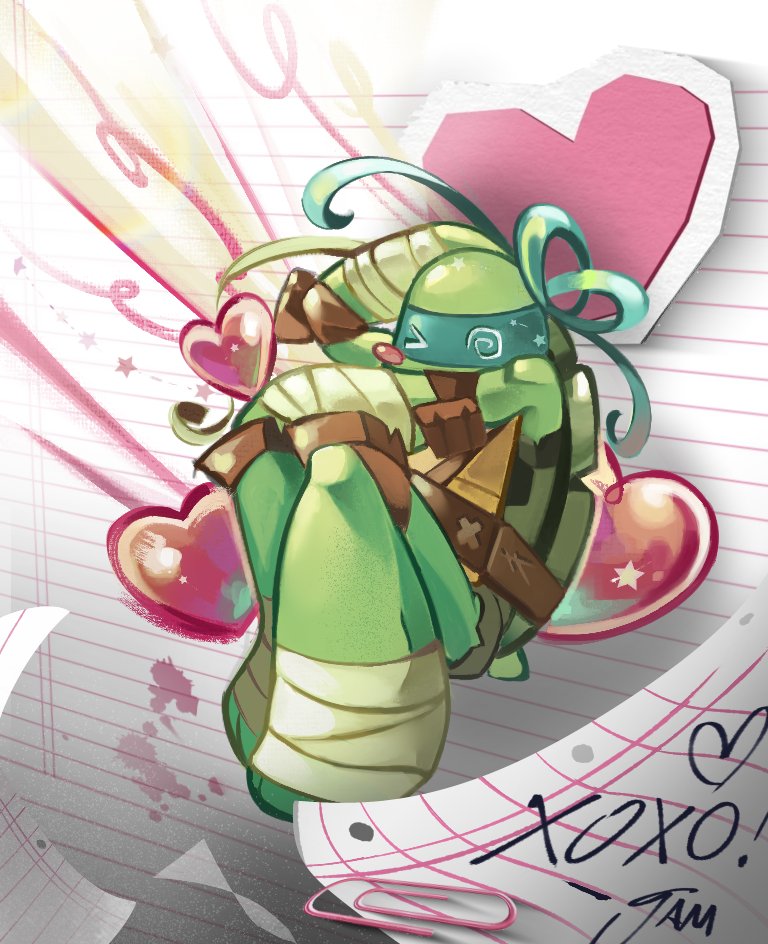 Write your love letter! 🐢💗 Happy (super belated 😞) Valentine's Day! #TMNT #Leonardo
