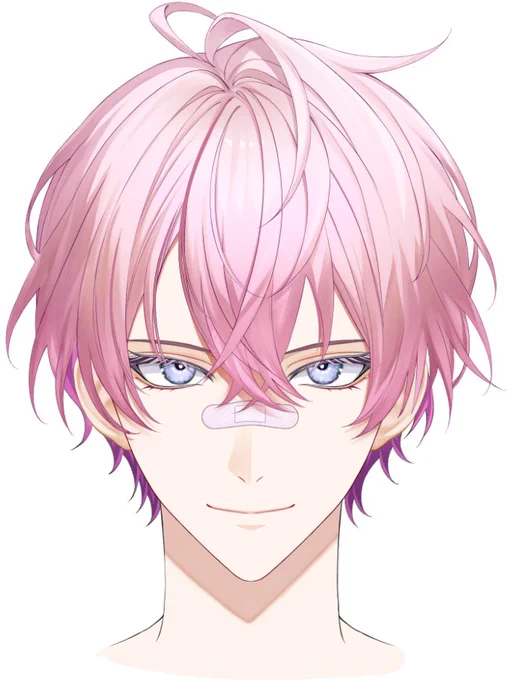 進捗です ピンク髪の男子描いてみたかったから描いてる!! サーモンピンクか桜色かでめちゃめちゃ悩んだけど、やっぱしっくりきたのは桜色