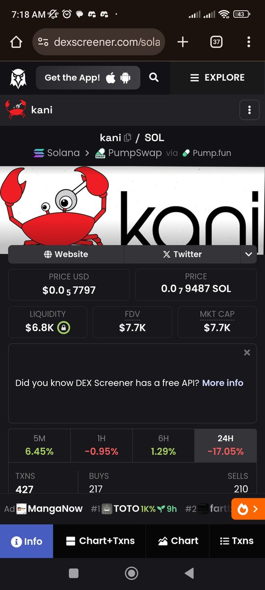 Aped! Wonderful Tek
Has all it takes to be the next big runner #KANI $KANI

<a href="/toly/">toly 🇺🇸</a>
<a href="/_logjam/">logjam</a>
<a href="/blknoiz06/">Ansem</a>
<a href="/NobleCoins/">LEGEND</a>
@
CXt698kGGumjL1DXacgUnmgQD1GkWzidGSpyQ1PU1Fge