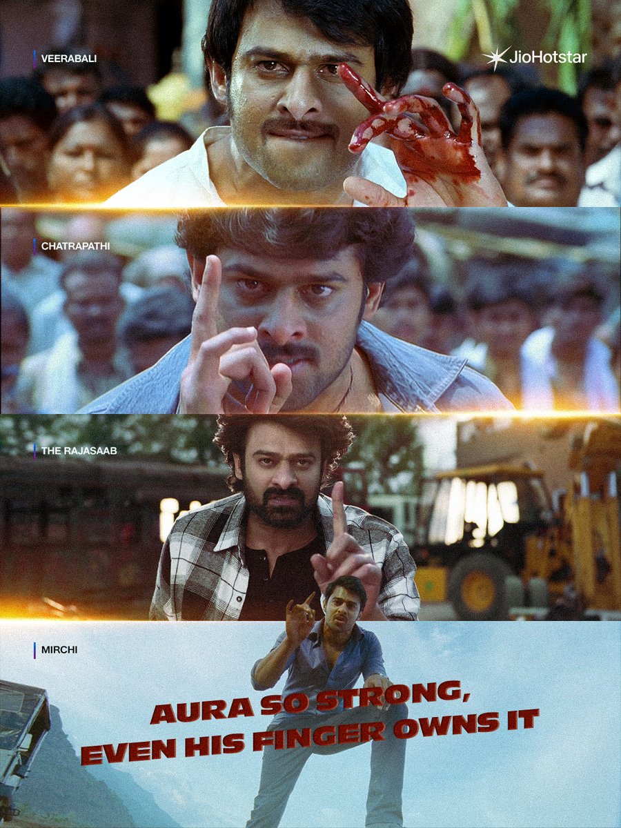 JioHotstarTel_'s tweet photo. PrabhasAURAs 🦖

Finger chaalu dominate cheyyataki! 🥵

#Prabhas #TheRajaSaab #JioHotstar #JioHotstarTelugu https://t.co/i8ZRKd6BRB