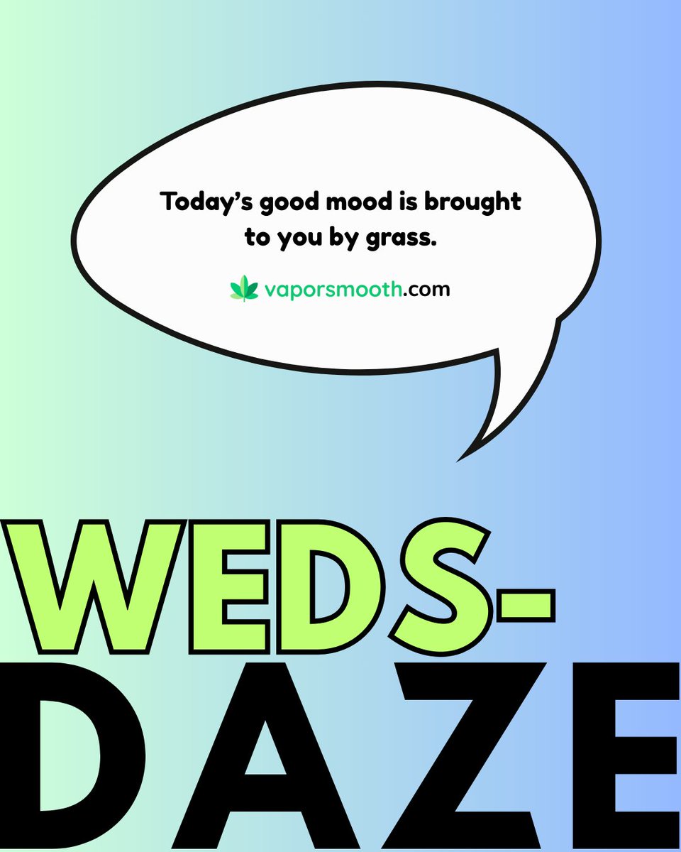 VaporSmooth's tweet photo. A full week of daze spent enjoying the blaze.
Easy days, relaxed nights, and sessions that feel just right. 🌿

Because when everything’s smoother, the whole week hits better.

Explore your essentials at https://t.co/I4bAMdNCOm

#cannabiscommunity420 #420forlife #istayhigh420
1/3 https://t.co/JpZS6KGRb8