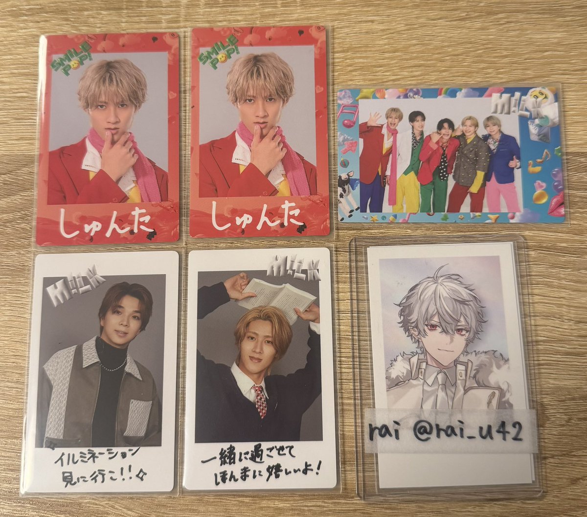 rai_u42's tweet photo. @dhu_mero11 @0 はじめまして、検索から失礼いたします。
当方、諸事情により画像のものを所持しており、塩﨑が好きな方と交換出来ればと思うのですが、ご検討いただけないでしょうか。
こちらは山中を求めております。
異種であり難しいとは思いますが、ご検討の程よろしくお願いいたします。 https://t.co/hxxOB5OfdP