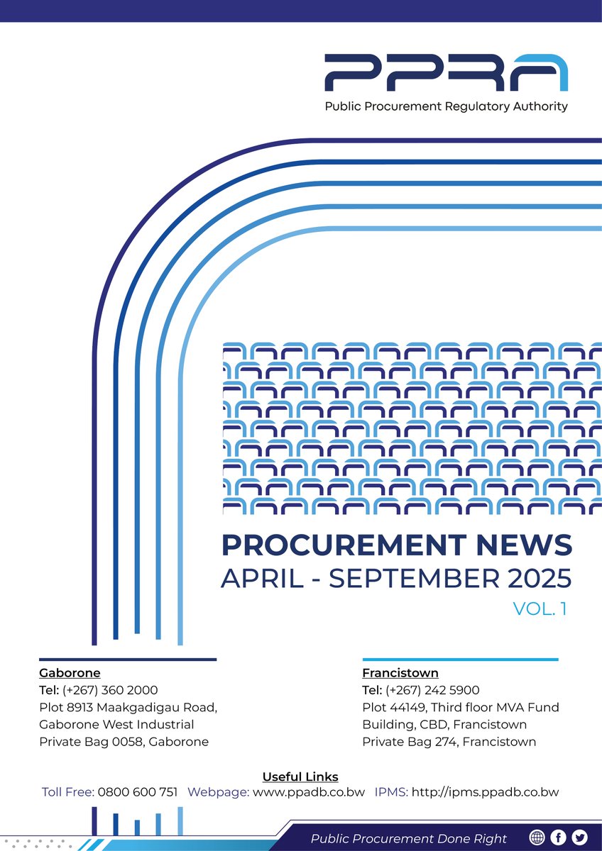 PUBLIC PROCUREMENT REGULATORY AUTHORITY tweet media