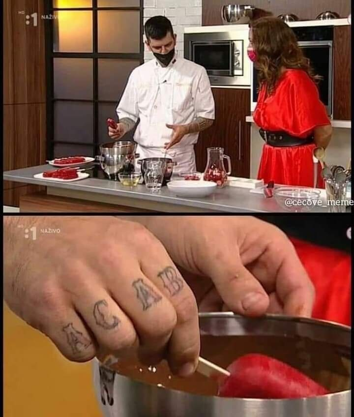 A.C.A.B😃 

(Cooking TV show in Slovakia)