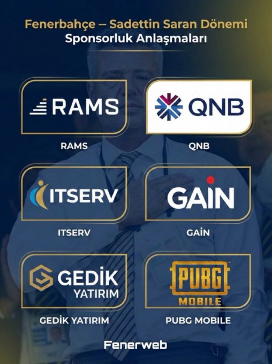 Sadettin Saran’ın Fenerbahçe’ye kazandırdığı sponsorlar.