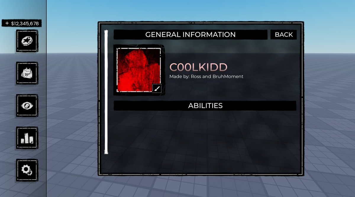 ballsnecrosis's tweet image. About a year ago, me and my friend Mono had concepted an idea for an overhaul of Forsaken's current GUI. These were never shown to the public and were left in the shadows due to not being added, the reason being verbatim; "There is no Soul". Whatever that means. 🧵