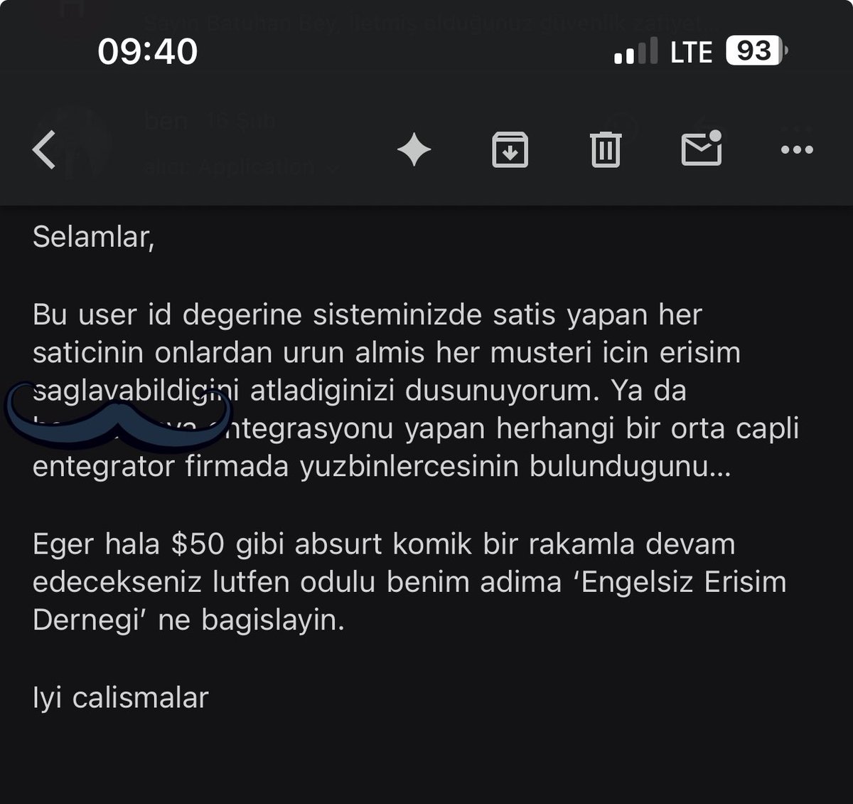 tr de bir e-ticaret devinde saticilara ya da entegrator firmalara musteri olarak tum bilgilerinizin (eski siparisler, tum adresler, tc kimlik, dogum tarihi vs. vs.) leak oldugu zafiyete 50 usd layik gormus ‘ekip’ hdjdjddj

ayrica sizin adiniza sepetinize urun ekleme, favoriye