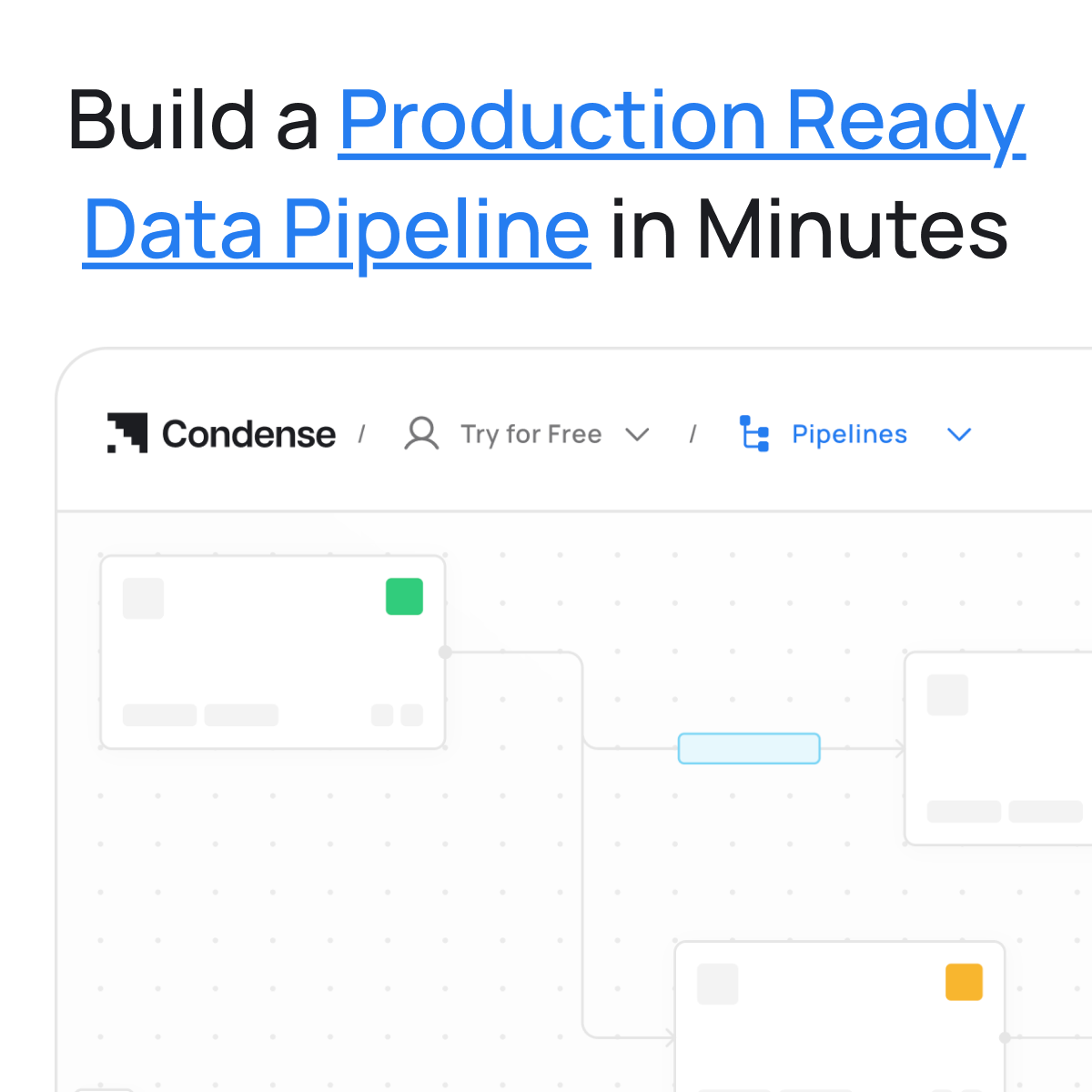 RealZeliot's tweet image. Building Production Ready Data Pipelines is a tedious and time-consuming task. We've made it simpler with #Condense! Let us handle scaling your microservices, Kafka... and you can focus on building your business logics, right inside Condese.

Try it for free: