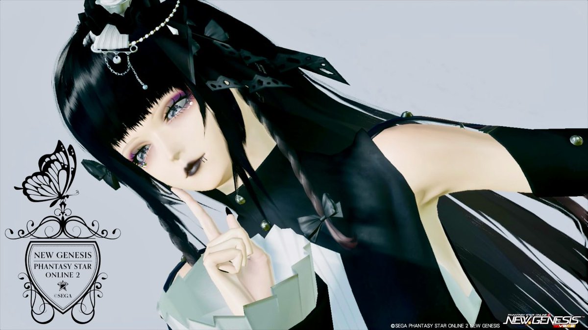 立ちポーズ
編み込みリボンヘアー
その他諸々買ってしまい、メセタすっからかん
2の日はデクストに籠ります_:(´ཀ`」 ∠):
#PSO2NGS #PSO2NGS_SS 
#ma7ロゴ