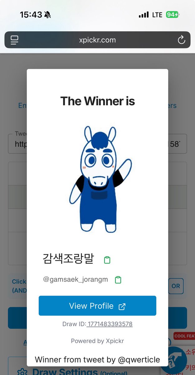 qwerticle's tweet photo. @gamsaek_jorangm 

당첨 축하드립니다! 따로 연락드리도록 하겠습니다
참여해주신 횐님들 감사드리고, 항상 행복하세요 🍀 https://t.co/tLe77DBbw8