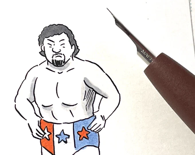 タイガー描いてる #味のプロレス