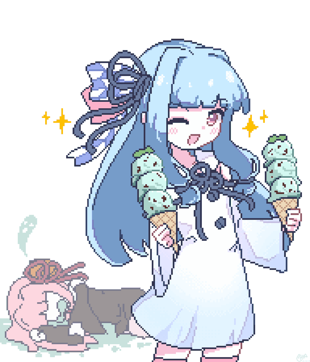 32kki_ikki's tweet photo. チョコミントの日 https://t.co/UKwnrul67K