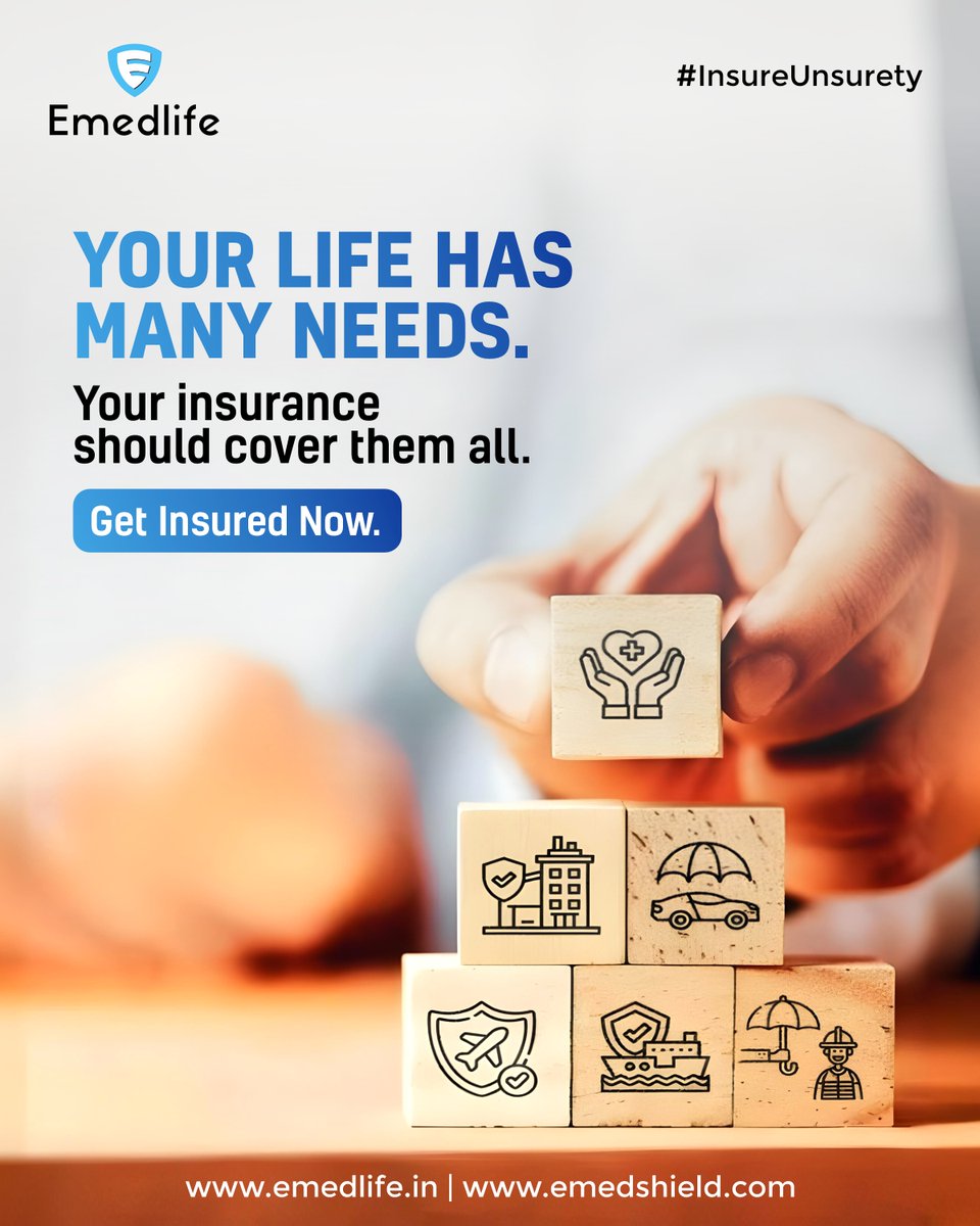 EmedlifeB's tweet image. Life isn’t one-size-fits-all, and neither should your insurance be. From health to home, travel to vehicles, cover what truly matters at every stage of life. One solution, complete peace of mind.
#emedlife #LifeInsurance #SmartProtection #InsureUnsurety