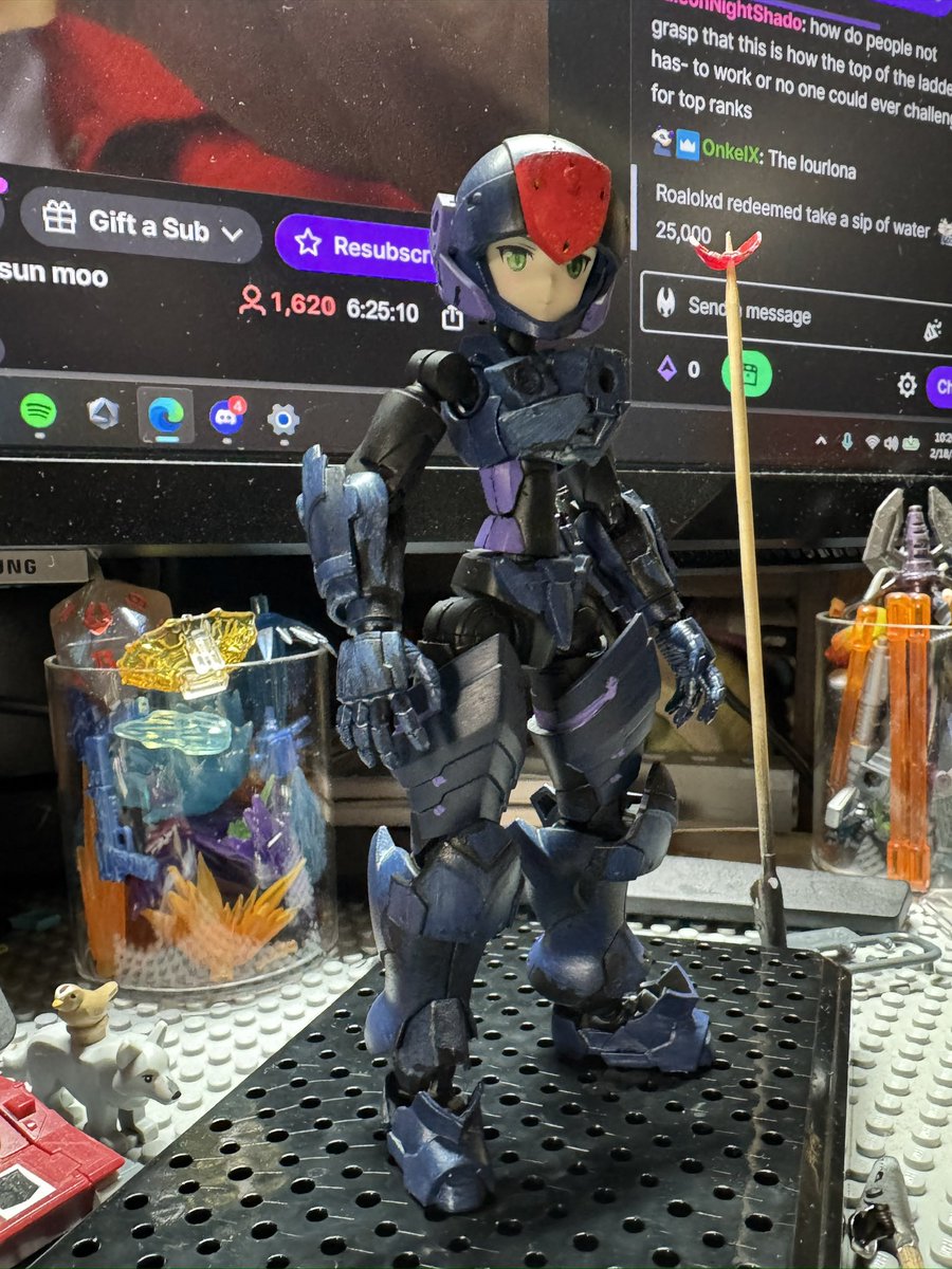 My own take on Mega-Man. The proportions looked about right for a