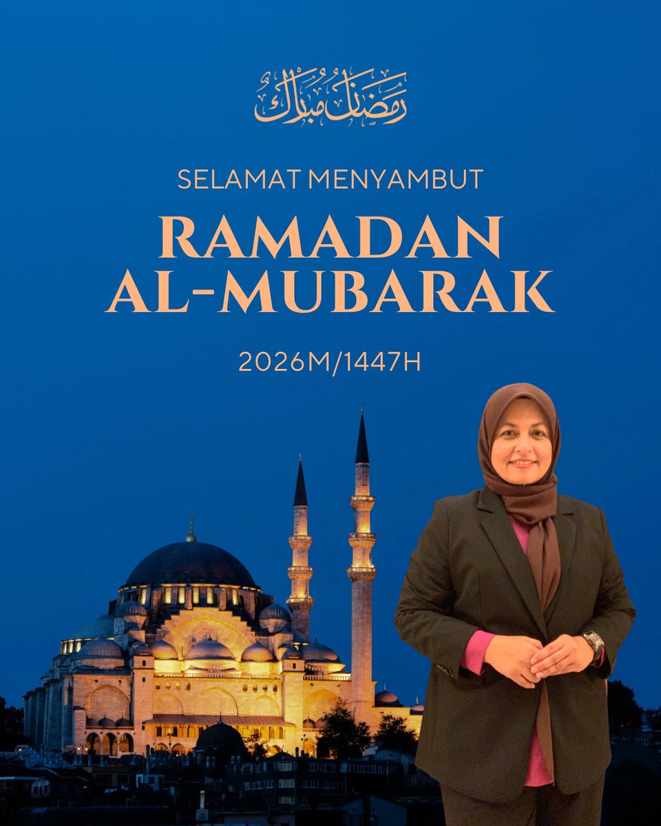 Ramadan bukan sekadar menahan lapar dan dahaga tetapi tentang sabar, syukur, dan muhasabah diri.

Moga bulan mulia ini menjadi titik perubahan untuk jadi insan yang lebih baik.

Selamat menyambut Ramadan Al-Mubarak 🌙✨

#SelamatBerpuasa #Ramadan2026 #Ramadan1447H