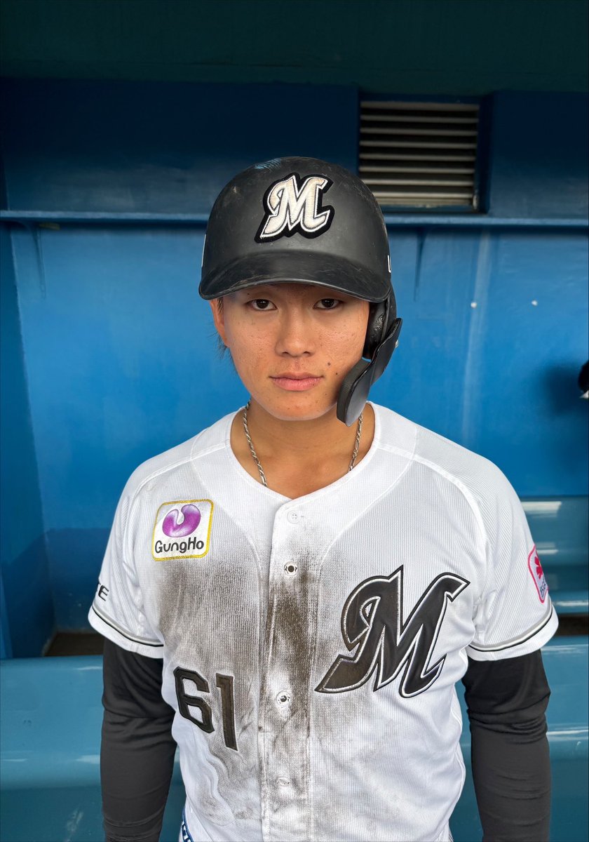 ホームランを放った #山本大斗 選手！ #chibalotte #広報