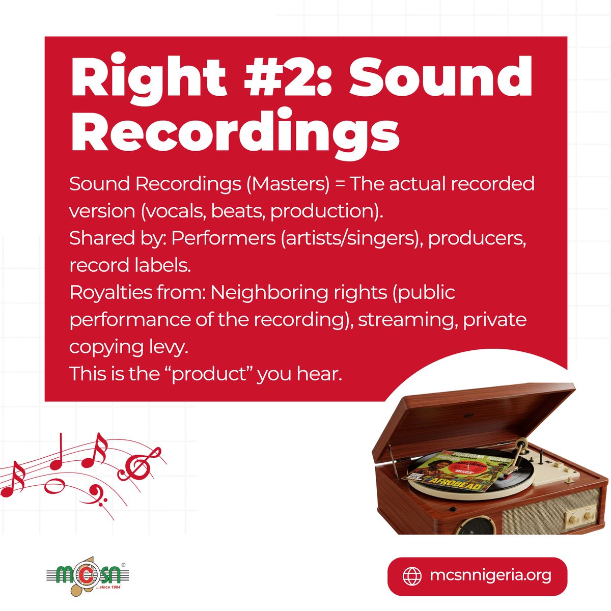 Musical Copyright Society Nigeria (MCSN) tweet media