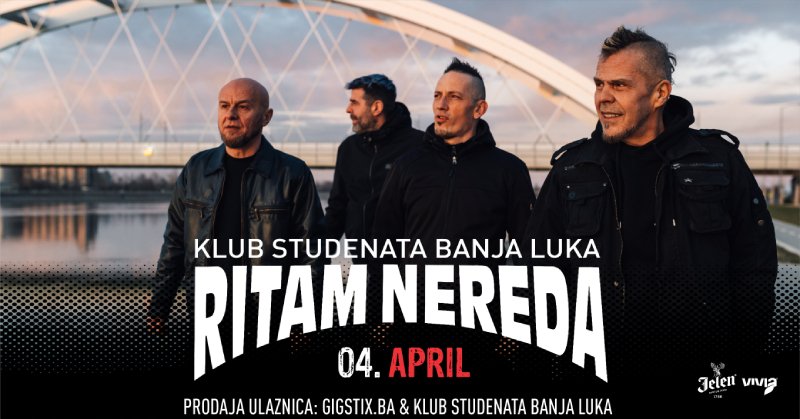 Ritam Nereda stiže u Banjaluku – koncert 4. aprila u Klubu studenata

mladibl.com/?p=50362

#mladibl #vijesti #RitamNereda #koncert #KlubStudenata